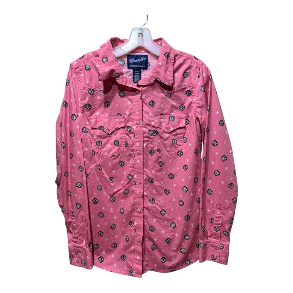 Wrangler Ltd Edition Tough Enough To Wear Pink Breast Cancer Snap Front Shirt